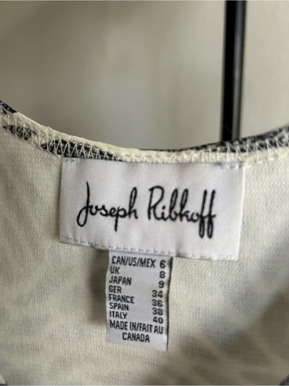 Joseph Ribkoff gray and White Spiral Pattern Tank Top - Picture 2 of 8